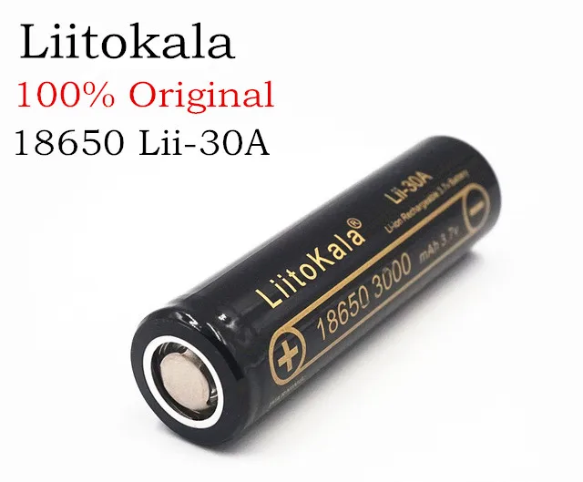 1 unids 100% оригинал lii 30a liitokala 18650 bateria 3 7 v 3000 mah recargable DE baterias descarga 30A para/e ciga|lg hg2|bateria 3.7