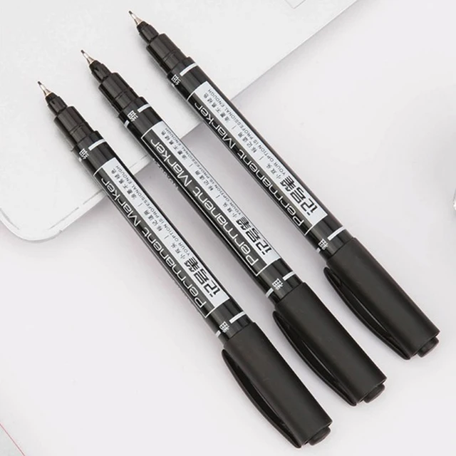 1pcs Tattoo Pen Dual Tip Black Tattoo Skin Marker Piercing Marking Pen Tattoo Supply For