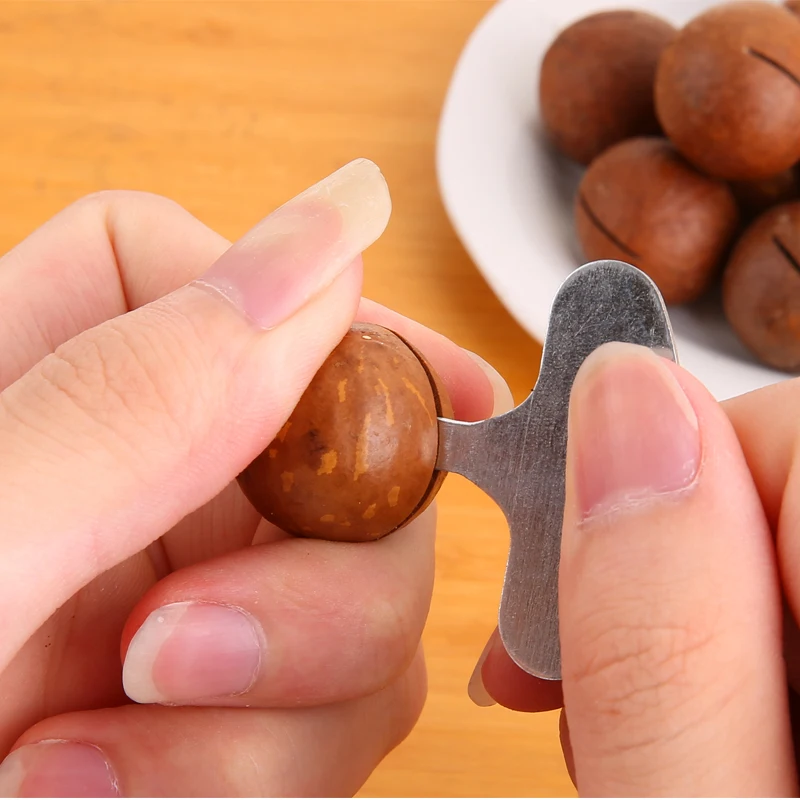 Cokytoop домашний орехокол Macadamia портативный походный нержавеющая сталь орехоколы