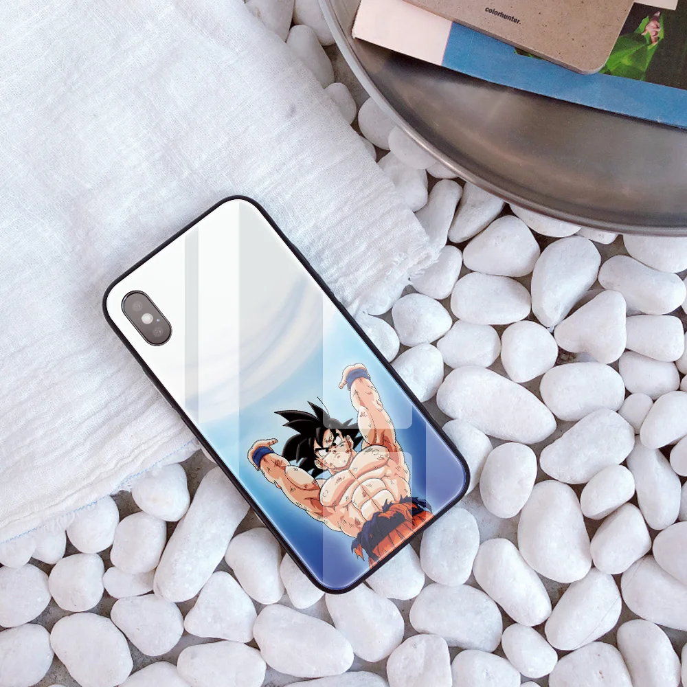 Dragon Ball DIY чехол для телефона для iPhone 7 8 6 S Plus Капа из закаленного стекла заказной Goku чехол для телефона для iPhone X XR XS 11 Pro MAX - Цвет: 20340