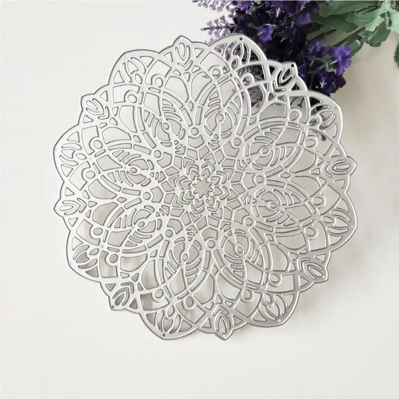 

Round Flower Metal Cutting Dies Stencil DIY Scrapbooking Album Stamp Paper Card Embossing Crafts Decor