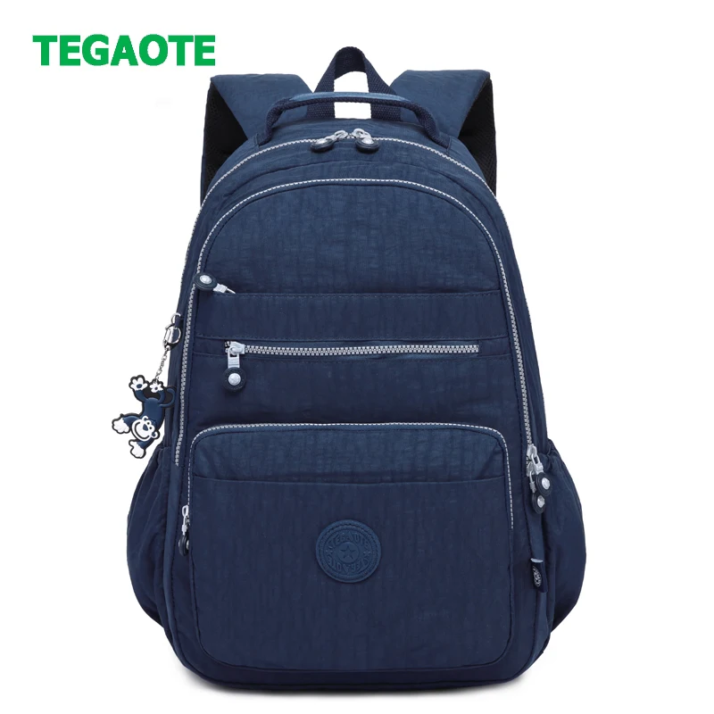 Нейлоновый рюкзак TEGAOTE для женщин школьный ранец девочек подростков