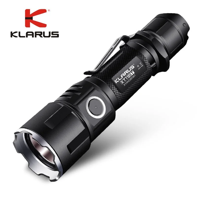 KLARUS XT11GT CREE XHP35 HI D4 светодиодный тактический светодиодный фонарь 2000 лм 4 режима+ Бесплатный USB порт и 18650 батарея для самообороны