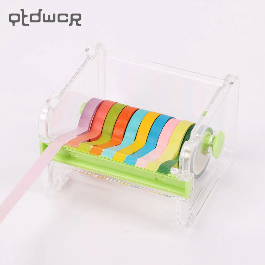

1PC Japanese Stationery Masking Tape Cutter Paper Washi Tape Storage Organizer Cutter Office Tape Dispenser Office Supplies