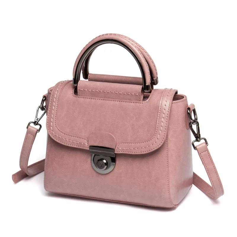 Elegant and elegant New Genuine Leather bag Horizontal models Women leather handbags Beautiful personality women bags
