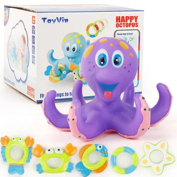

Octopus cast circle small octopus children bath toys puzzle baby bath play toys