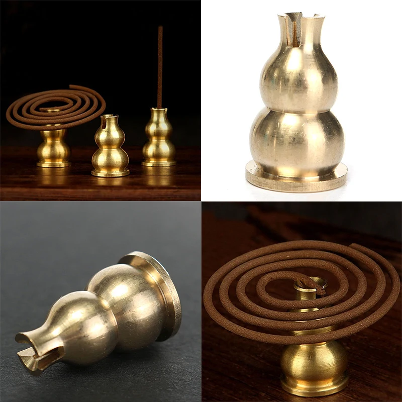 3mm Brass Gourd Incense Base Incense Burner Holder For Thick Handmade