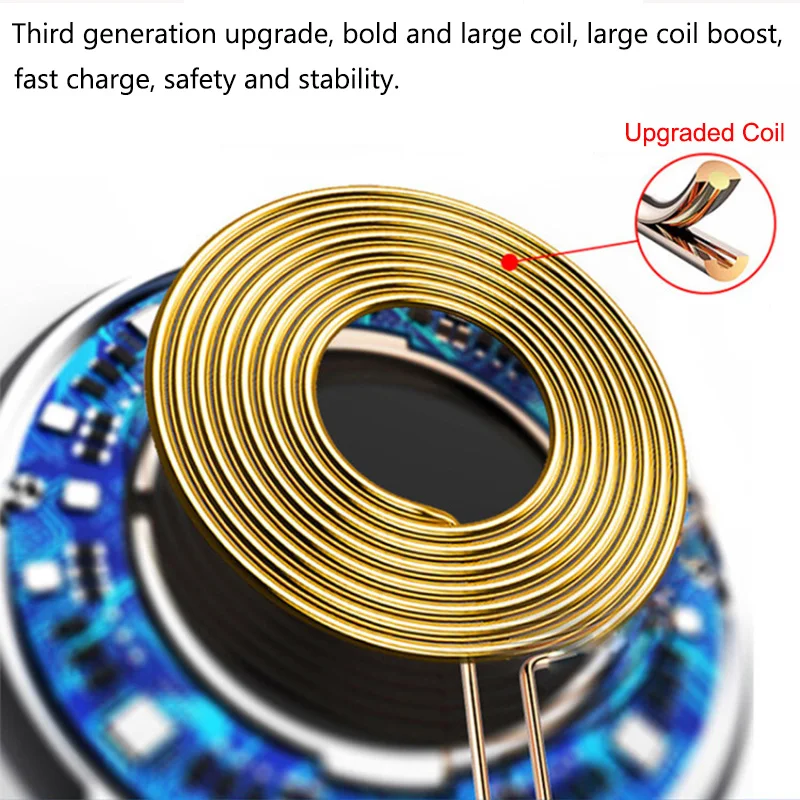 KOC3499_10_Qi Wireless Charger for iPhone X8 Fast Wireless Charging pad for Samsung S9S9+ S8 Note 9 9+ 8 Zinc Alloy Wireless Charger