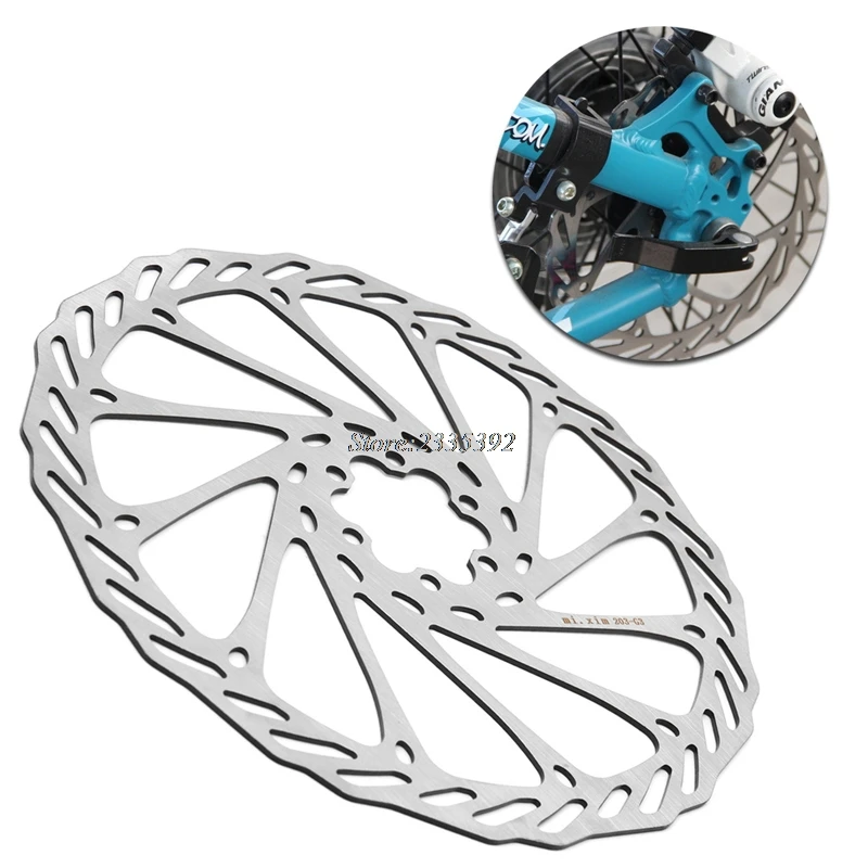 

(QILEJVS)203mm Stainless Steel MTB Bike Disc Brake Rotor Mountain Road Bike Bicycle Parts APR14_17