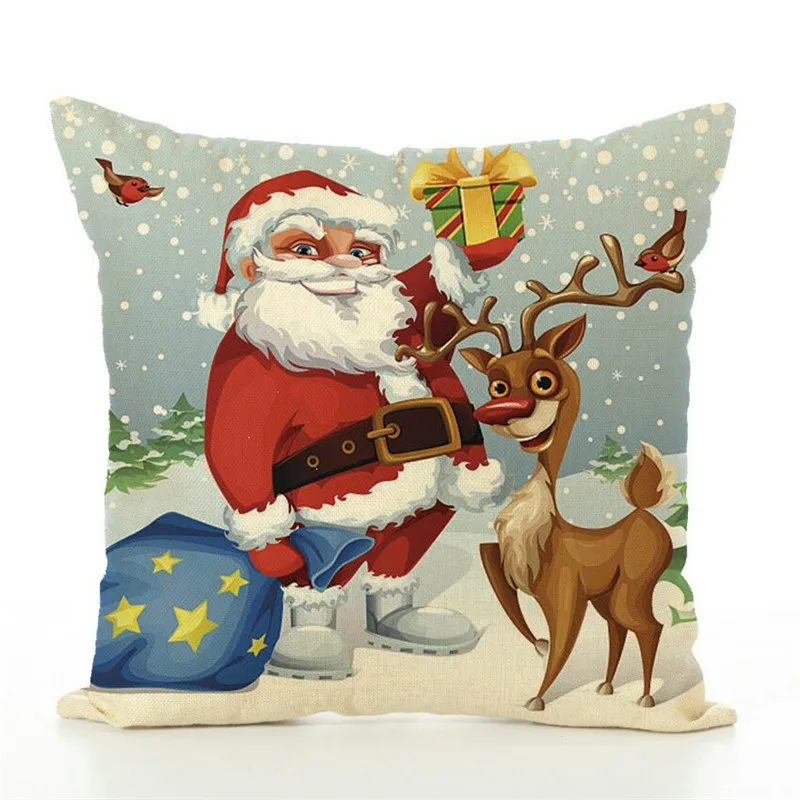 2020 New Year Christmas Decor For Home Adornos De Navidad Decoration Accessories Ornaments Cushion Cover | Дом и сад