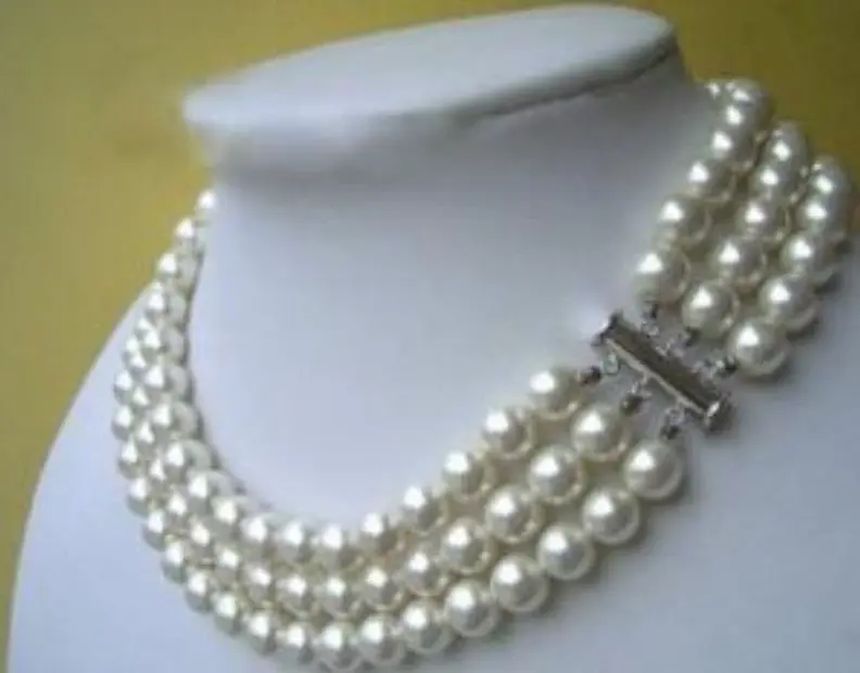 

NATURAL WHITE 8-9MM AAA + PEARLS NECKLACE LENGTH 18 "Bracelet + earrings.