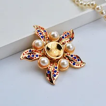 Жемчуга акриловые голубые бриллианты древесины анемоны цветок цинкового фиджет-Спиннер, ручная Вертушка для Фокус аутизм ADHD, антистрессовые игрушки с подарочной коробкой