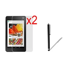 3в1 2x ЖК-прозрачная защитная пленка для экрана Защитная пленка+ 1x Стилус для планшета Dell Venue 7 3730 3740 " 7 дюймов
