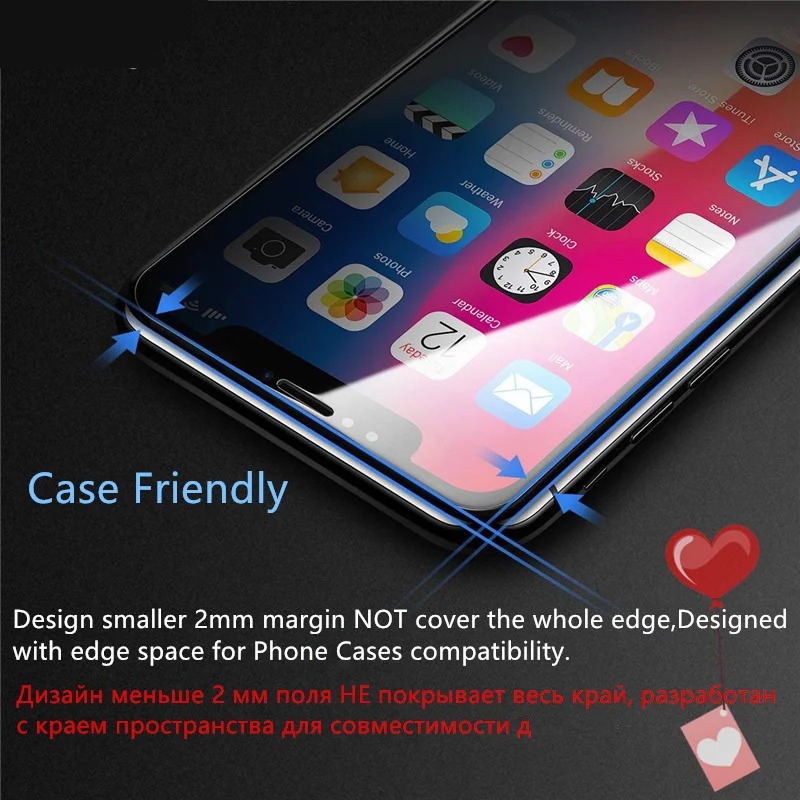 9H защита экрана Xiaomi Redmi 7 стекло закаленное Полное покрытие Защитное для защитная