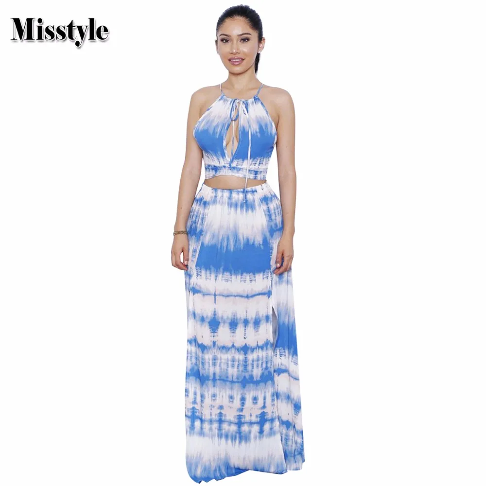 Mis стильное платье из двух частей в богемном стиле короткий топ с завязками на шее