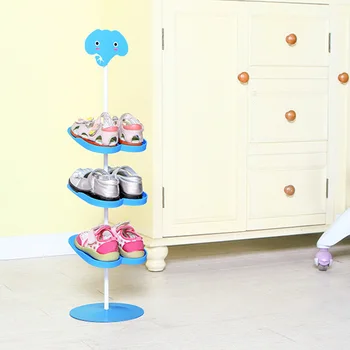 

Shoe Rack Kid Children Cartoon Animal Pattern Shoe Organizer Holder Stand Storage Capacity Home Furniture Standing shoe Rack