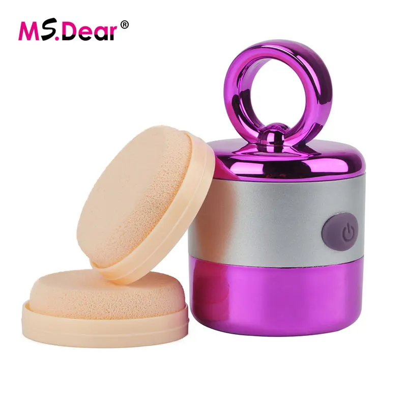 1 Set Cosmetic Puff 3D Electric Smart Foundation Face Powder Vibrator