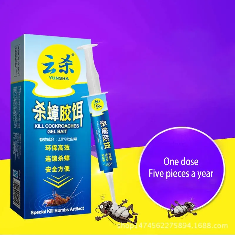 Strong attraction Cockroach Medicine Gel 10g Bait Trap Nontoxic Effects Insecticide Spraying  Friendly Cockroach Pest Control 