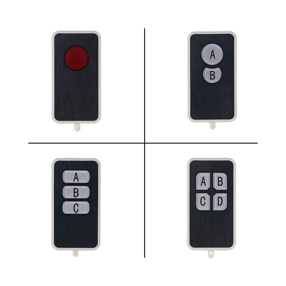 

Mini ABCD 1 2 3 4 CH 1CH 2CH 3CH 4CH RF Waterproof Transmitter Wireless Remote Control ,315 / 433 MHz,EV1527