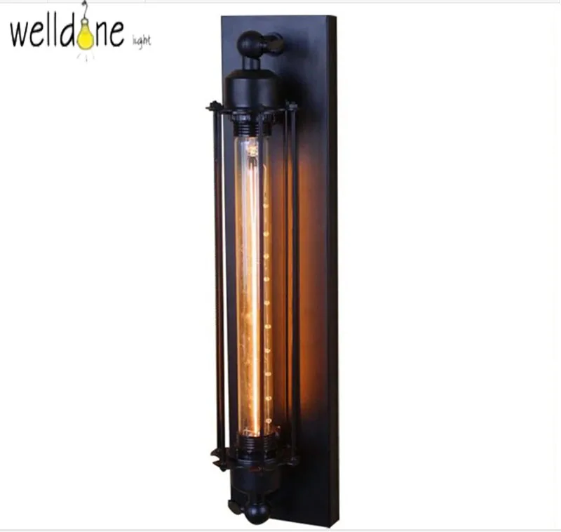 Antique Edison lamp Surface mounted wall light black Iron Painted