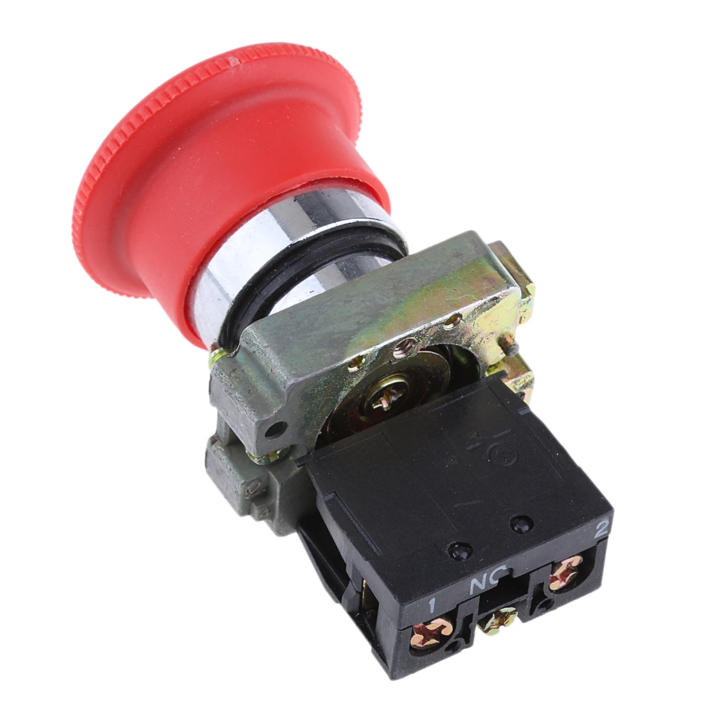 XB2-BS542 RED Mushroom NC Emergency Stop Latching Rotary Self-locking Push-button Switch