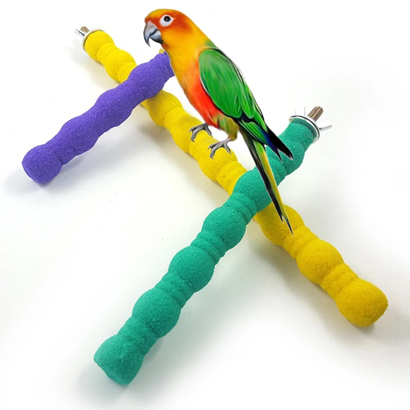 Pet Попугай Птицы игрушки жевательные шлифовальные коготь стенд Perches клетка Cockatiel