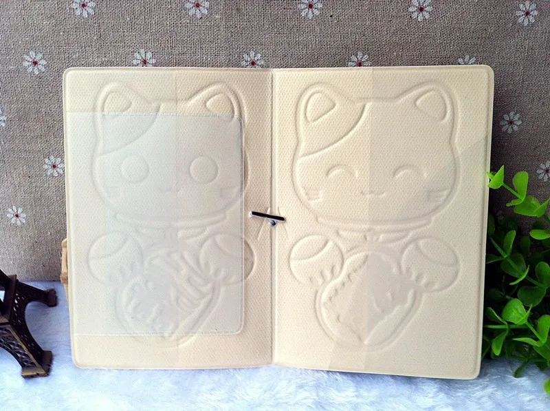 Белый Кот приносящий удачу Обложка для паспорта ID держатель для карт 3D дизайн кожа ПВХ чехол для карточек Обложка для паспорта 14*9,6 см