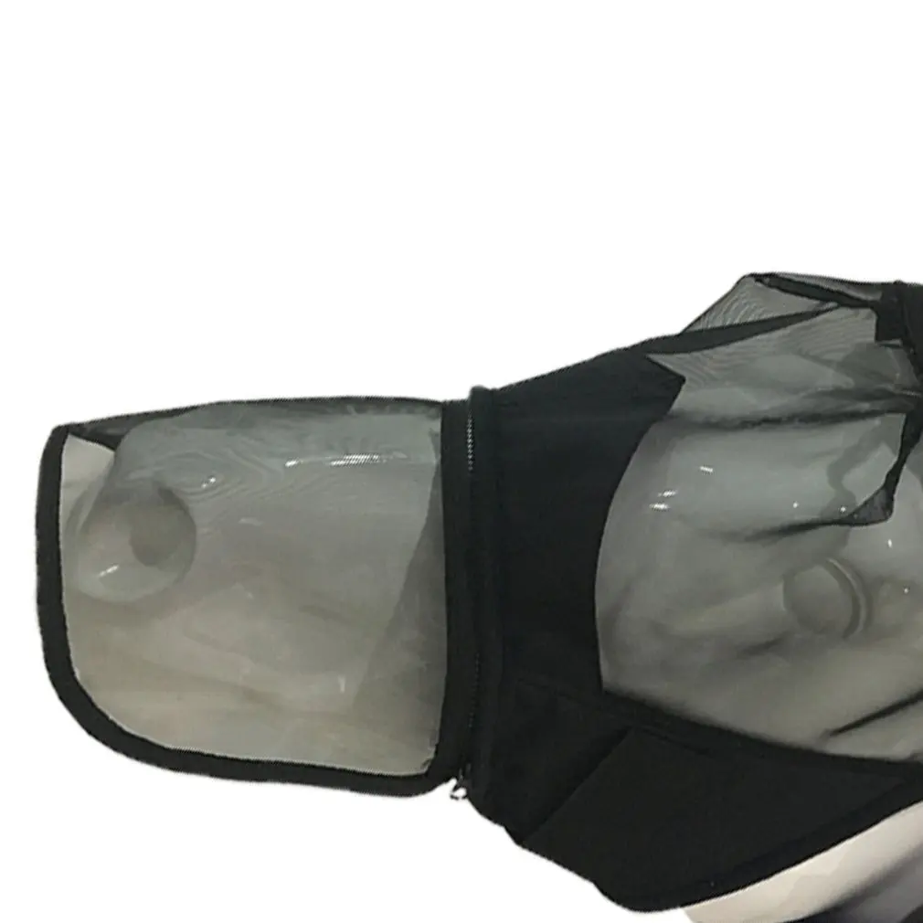 Индивидуально упакованный многоразмерный код тонкая сетка с крышка носа молния Съемная сетка Маска Анти-комары мухи маска