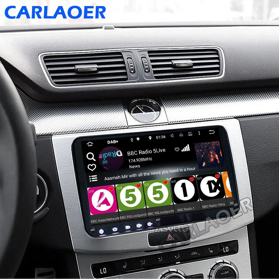 " Android 8,1 автомобильный радиоприемник gps навигатор для Volkswagen Skoda Octavia golf 5 6 touran passat B6 polo tiguan yeti rapid multimedia