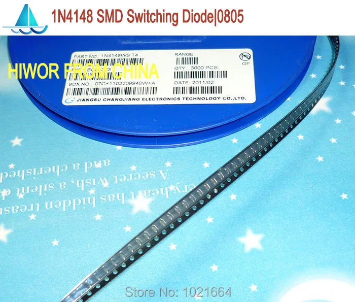 (500 шт./лот) 1N4148WS 4148 1N4148 SMD Импульсные диоды 0805 SOD323|diode picture|diode partsdiode ac |