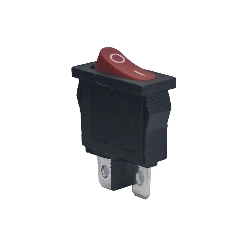 10 шт./партия KCD1-110 21*10 SPST 2 Pin 250 V 6A переключатель лодки защелкивающийся вкл