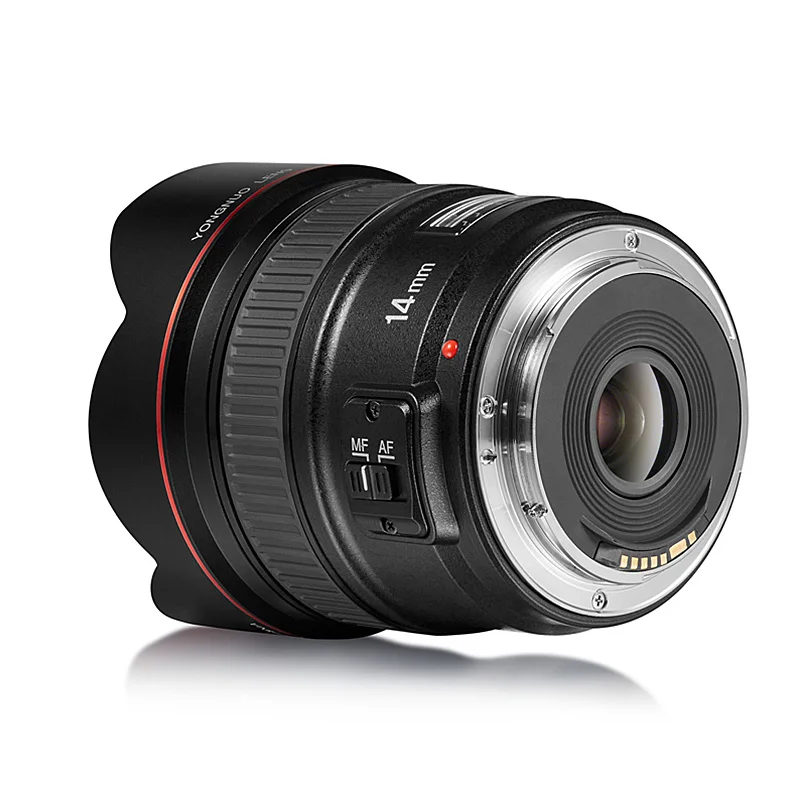 Ультра широкоугольный объектив YONGNUO YN 14 мм F2.8 для камеры Canon 5D Mark III IV 6D 700D 80D 70D|prime