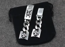 Ch g Luoxing tide brand sword watch strap S925 Sterling Silver Crusader flower watch band