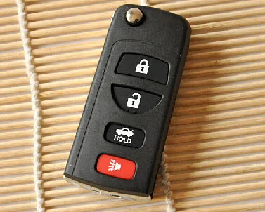 

Car Key Blanks 3 +1/3 Buttons For Nissan Modified Flip Folding Remote Key Shell