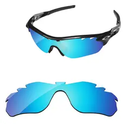 Поликарбонат-голубой лед зеркало замены линзы для Radarlock, края солнцезащитные очки с отверстиями Frame 100% UVA и UVB Защита