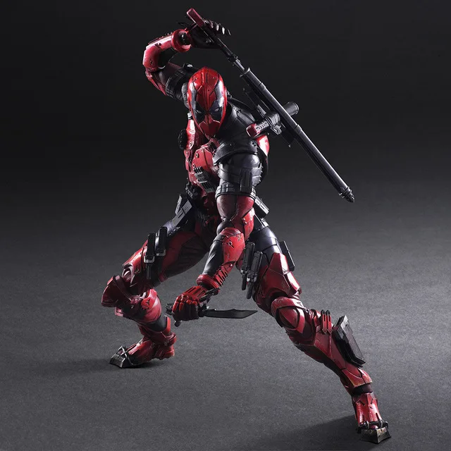 

PLAY ARTS 25cm Marvel X-men Deadpool Super Hero Action Figure Model Toys free shipping