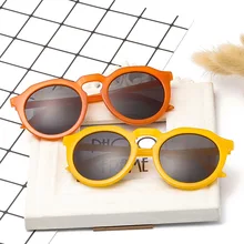 [EL Malus] Модные круглые линзы солнцезащитные очки для женщин женские трендовые очки Оранжевый Желтый UV400 Девушка Солнцезащитные очки Gafas De Sol