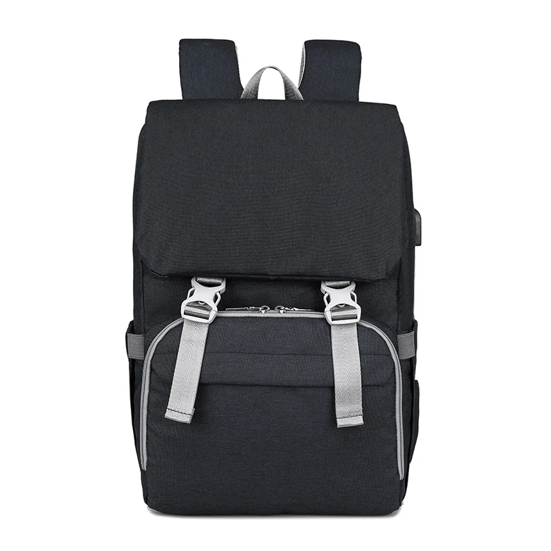 Новая модная сумка для подгузников путешествия Мумия рюкзак для матерей большой емкости Детская сумка подгузник пеленания сумки для ребенка ходунки детские сумки - Цвет: Black