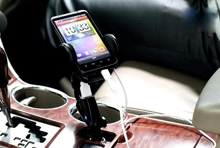 Двойной Порты usb автомобильного прикуривателя телефона держатель подставка Зарядное устройство Держатель для мобильных устройств крепление для iPhone 6 samsung Galaxy S6 S6 край