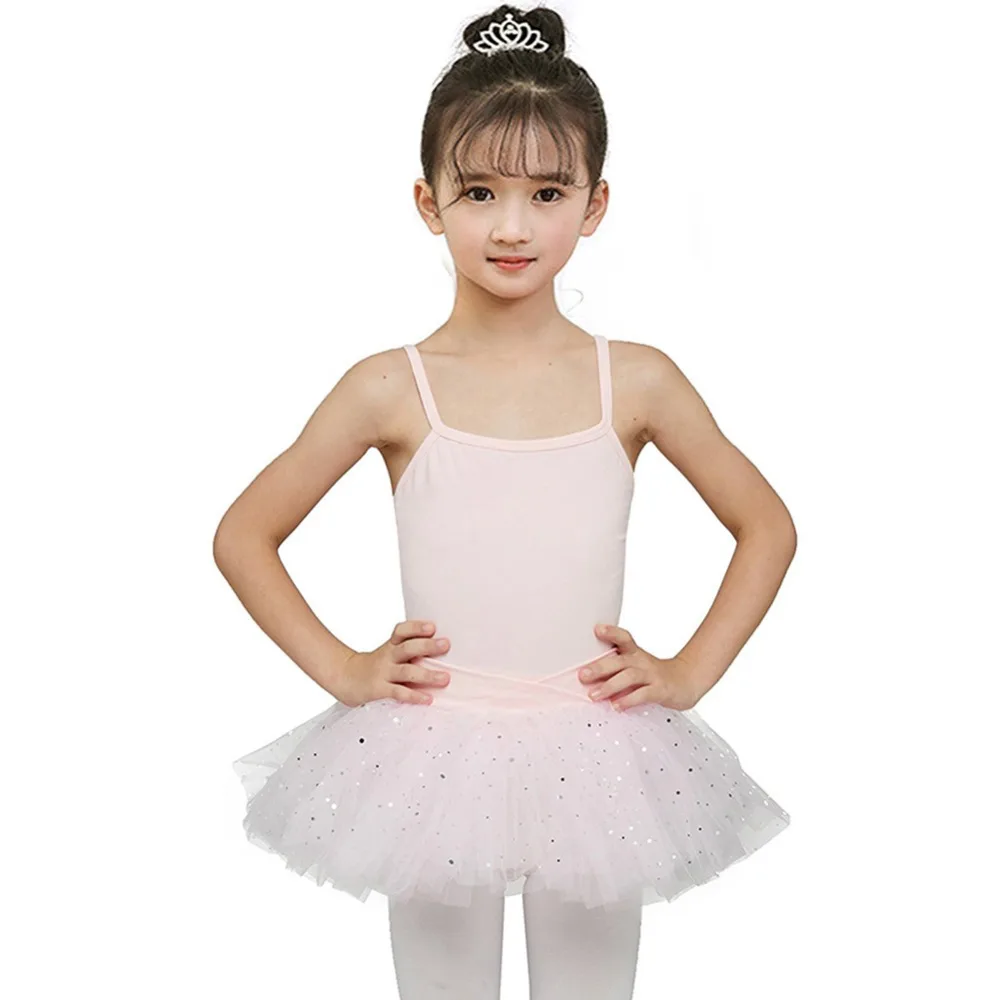 Девушки Балерина Фея Пром Детский костюм для вечеринок для детей платье с блестками танцевальная одежда гимнастический купальник
