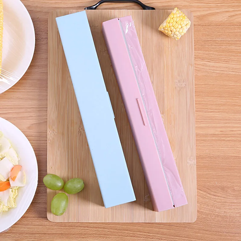 

Kitchen Tool Wrap Cling Film Dispenser Aluminum Foil Wax Paper Cutter Cutting Box Non-Toxic And Environmentally