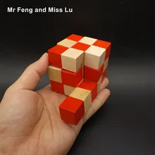 Деревянный Дракон Хвост куб Игра-Головоломка для развития интеллекта обучающая игрушка подарок
