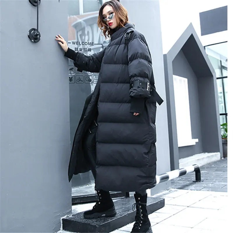 La Lâche Parka Nouvelle Long Coton Streetwear Plus Black D'hiver Vêtements Taille Chaud Lq486 Pardessus Femmes Manteau Veste Épaississent Hvw5v7z