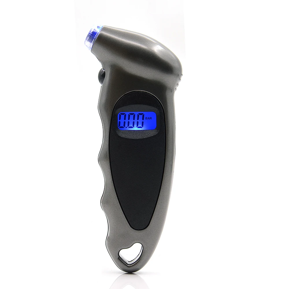 Портативный цифровой датчик давления воздуха в шинах тестер инструмент для автомобиля мотоцикла - Цвет: Tire Gauge Gray