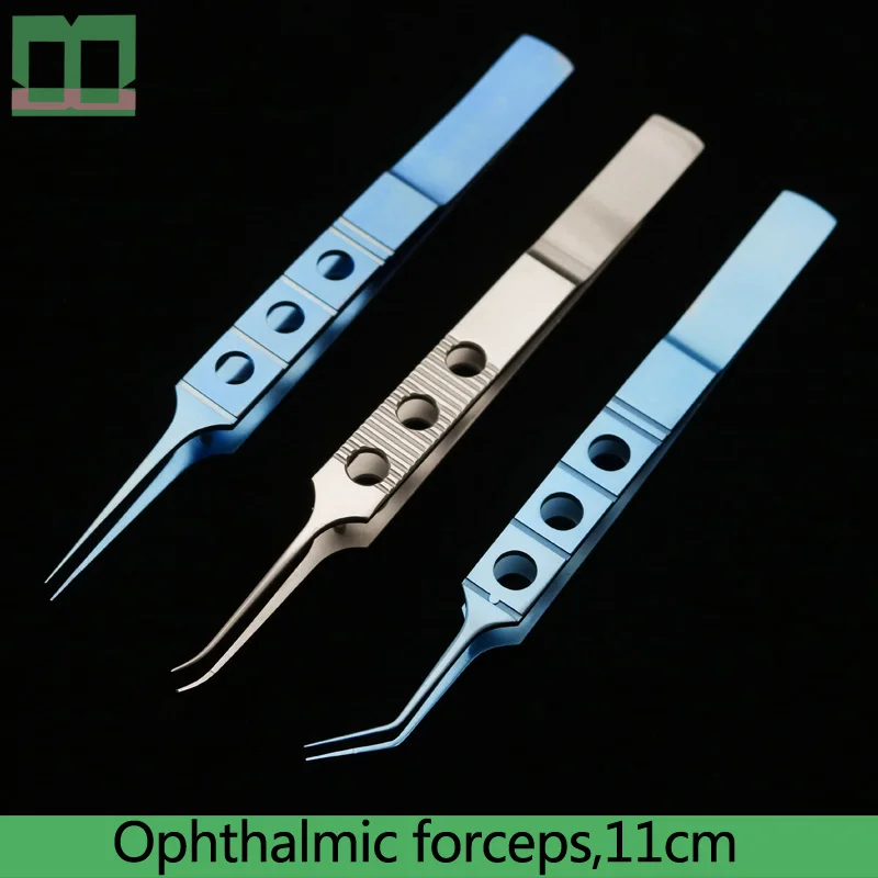 Inoxidável Ferramenta Pálpebra Dupla Intra-ocular Micropinças Gordura Pinças Oftálmicas Fórceps Médicos Aço