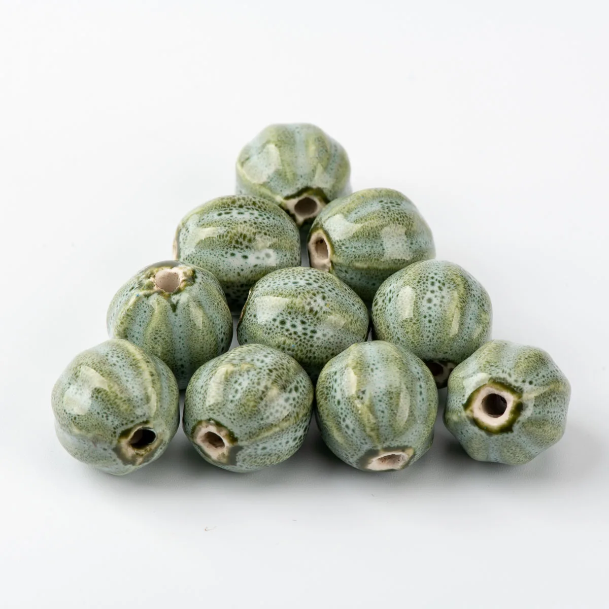 

Watermelon Shape China Ceramic beads flower for necklace making Unique Ceramics Beads Wholesale 10pieces/lot #A417C
