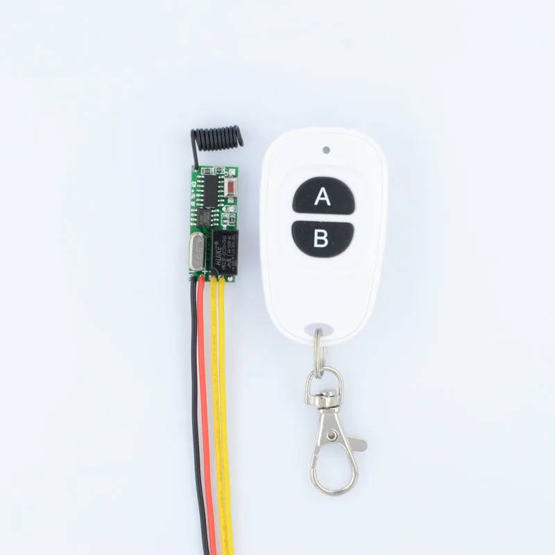 

Wireless Mini Remote Control Switch 3V 5V 12V Micro Relay Switch Small Relay Receiver Transmitter Learning Code 433.92Mhz