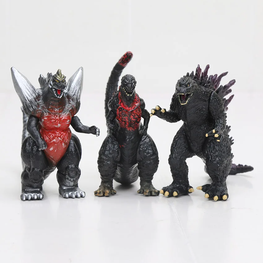 8 см японского аниме Kaiju фигурки 1/12 Масштаб Окрашенные фигурки динозавра ПВХ Фигурки Brinquedos