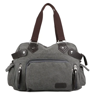Новинка, Мужская Холщовая Сумка через плечо, дизайнерские сумки, высокое качество, мужская сумка для ноутбука,, мужские дорожные сумки, сумка-тоут, Bolsa Masculina - Цвет: gray