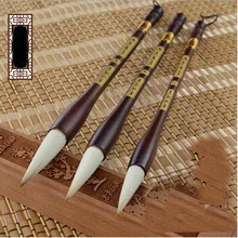 3pcs set Three Size Regular Calligraphy Brush Weasel Wool Hair Chinese Painting Brush Pen Calligraphy Pen